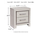 Zyniden Two Drawer Night Stand Signature Design by Ashley®