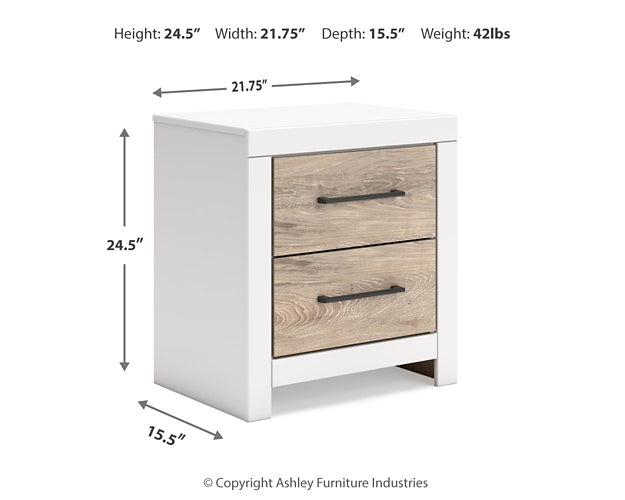 Charbitt Two Drawer Night Stand Signature Design by Ashley®