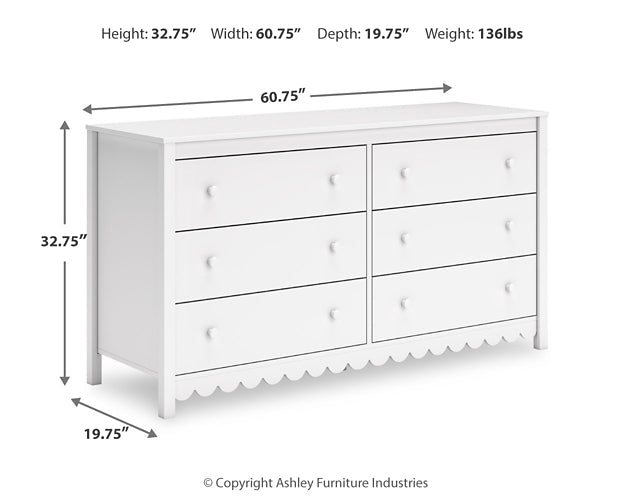 Hallityn Six Drawer Dresser Signature Design by Ashley®