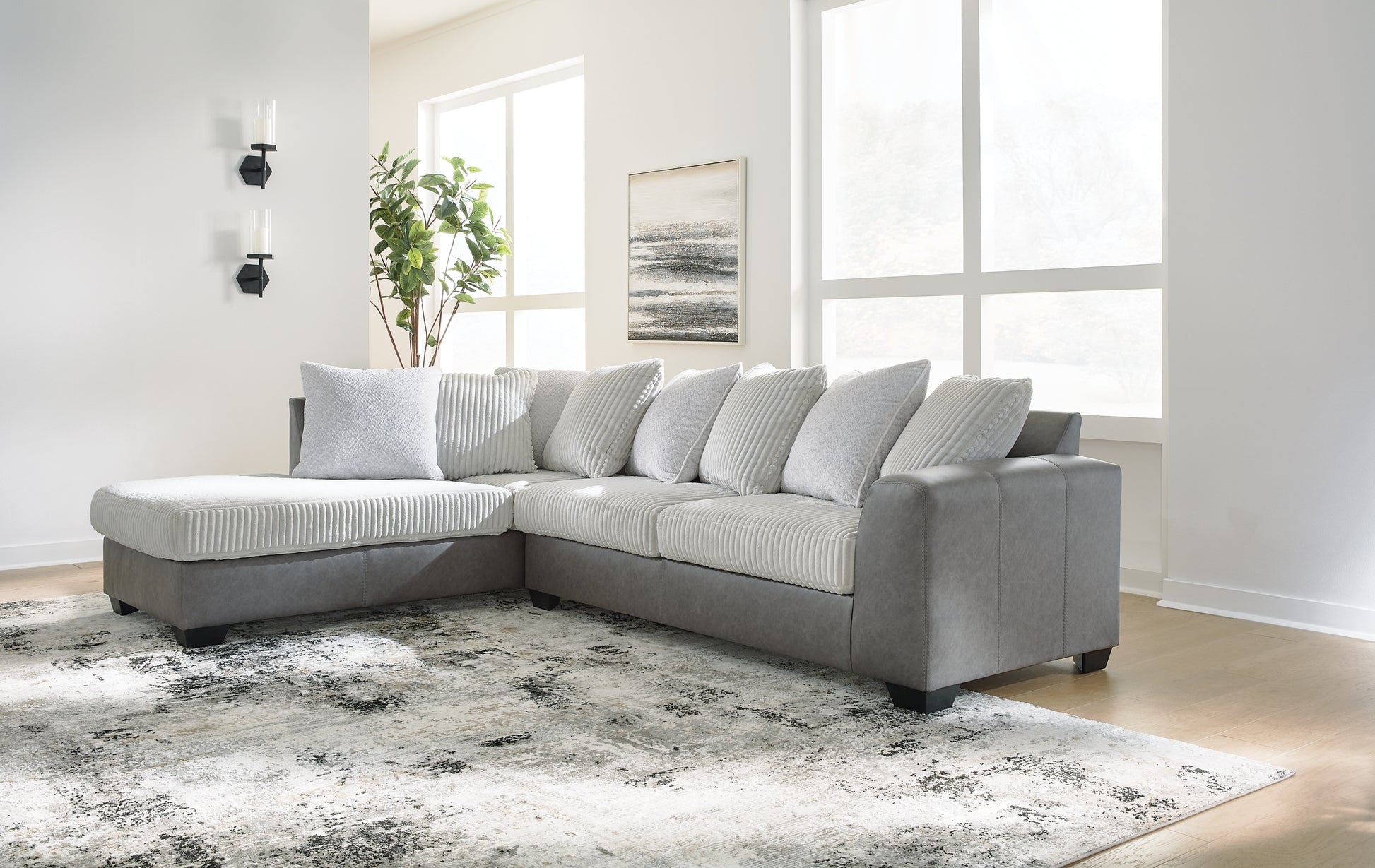 Clairette Court 2-Piece Sectional with Chaise Benchcraft®