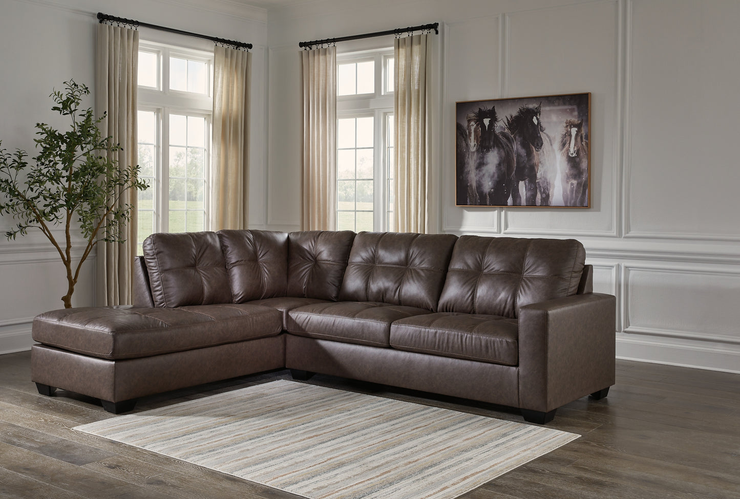 Barlin Mills 2-Piece Sectional with Chaise Benchcraft®