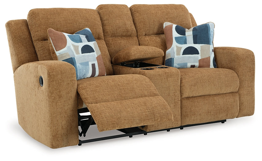 Kanlow DBL Rec Loveseat w/Console Signature Design by Ashley®