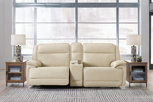 Double Deal 2-Piece Power Reclining Loveseat Sectional with Console Signature Design by Ashley®