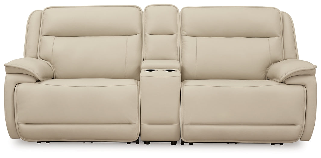 Double Deal 2-Piece Power Reclining Loveseat Sectional with Console Signature Design by Ashley®