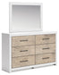 Charbitt Twin Panel Bed with Mirrored Dresser and Chest Signature Design by Ashley®