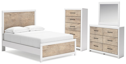 Charbitt Full Panel Bed with Mirrored Dresser and Chest Signature Design by Ashley®