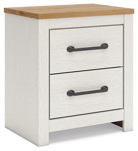 Linnocreek Twin Panel Bed with Nightstand Benchcraft®