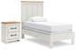 Linnocreek Twin Panel Bed with Nightstand Benchcraft®