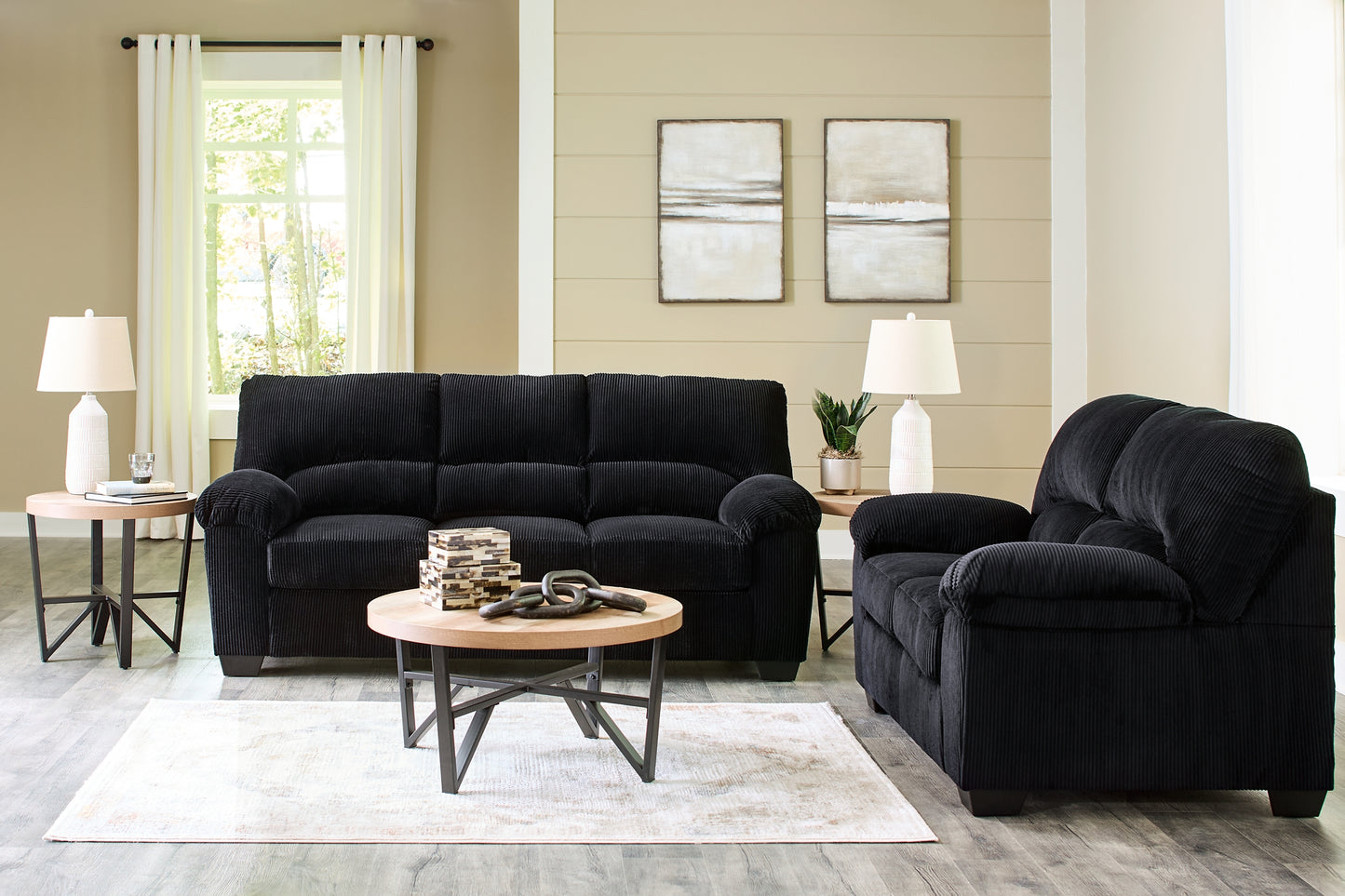 SimpleJoy Sofa and Loveseat Signature Design by Ashley®