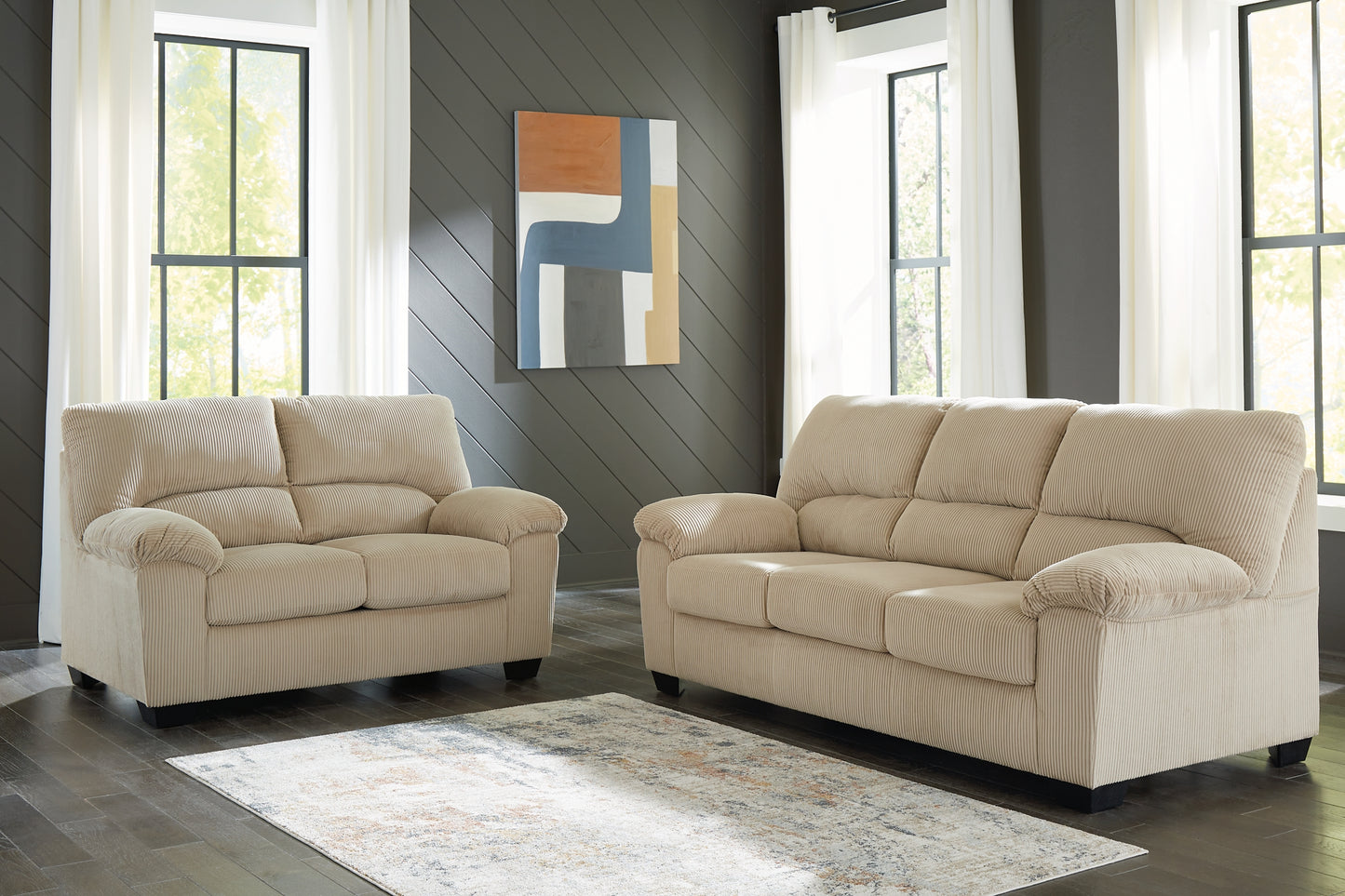 SimpleJoy Sofa and Loveseat Signature Design by Ashley®