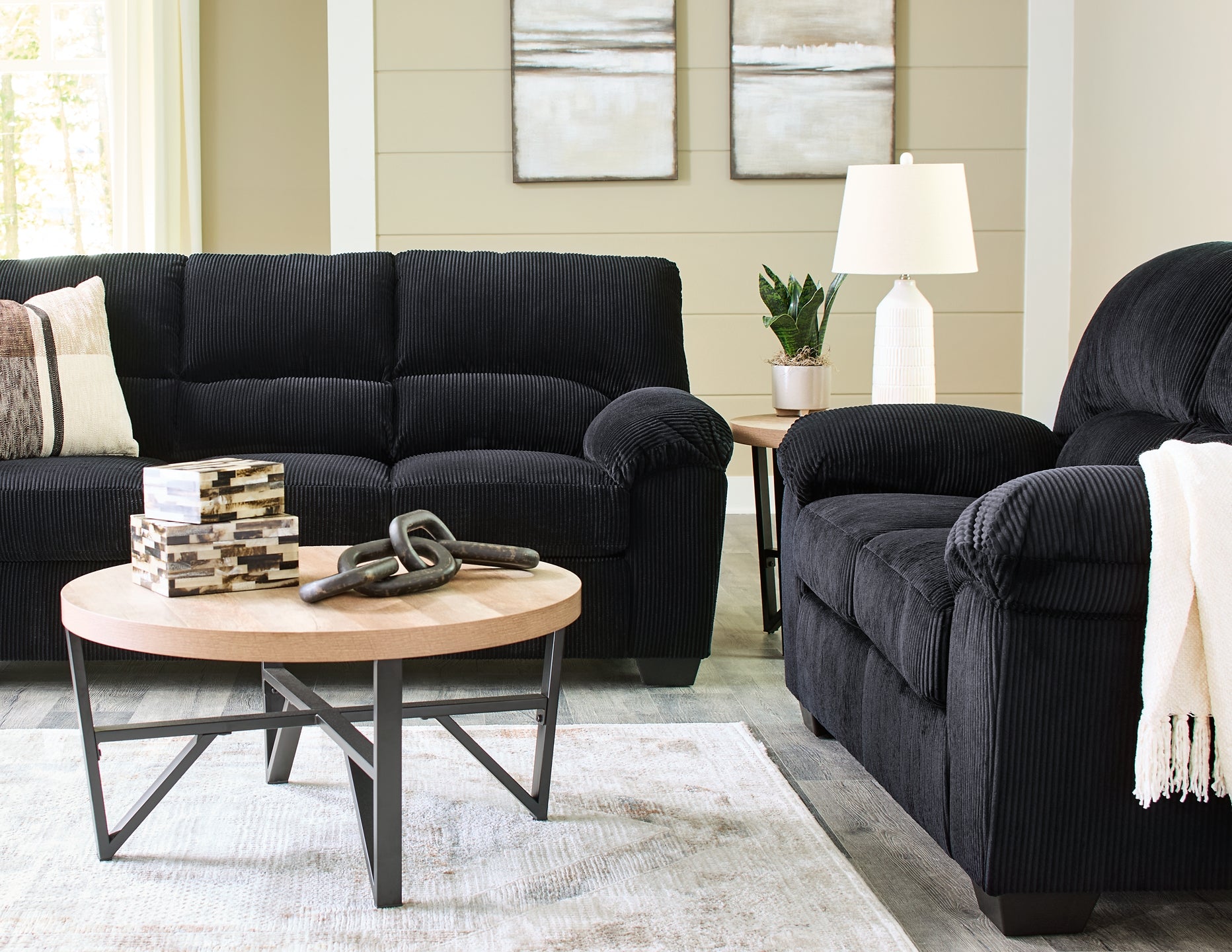 SimpleJoy Sofa and Loveseat Signature Design by Ashley®