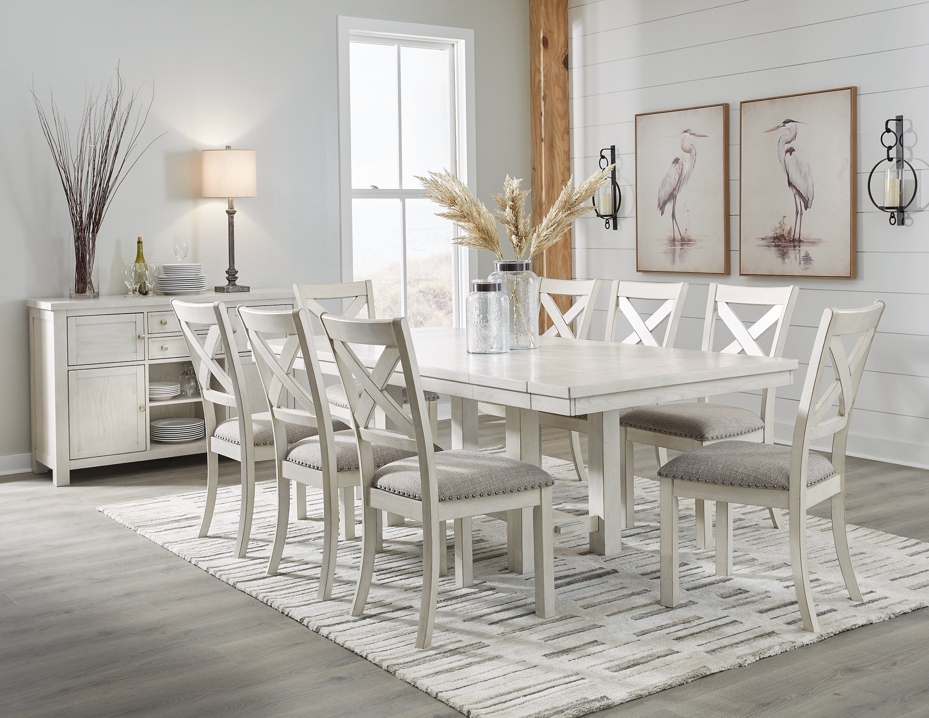 Robbinsdale Dining Table and 8 Chairs Signature Design by Ashley®