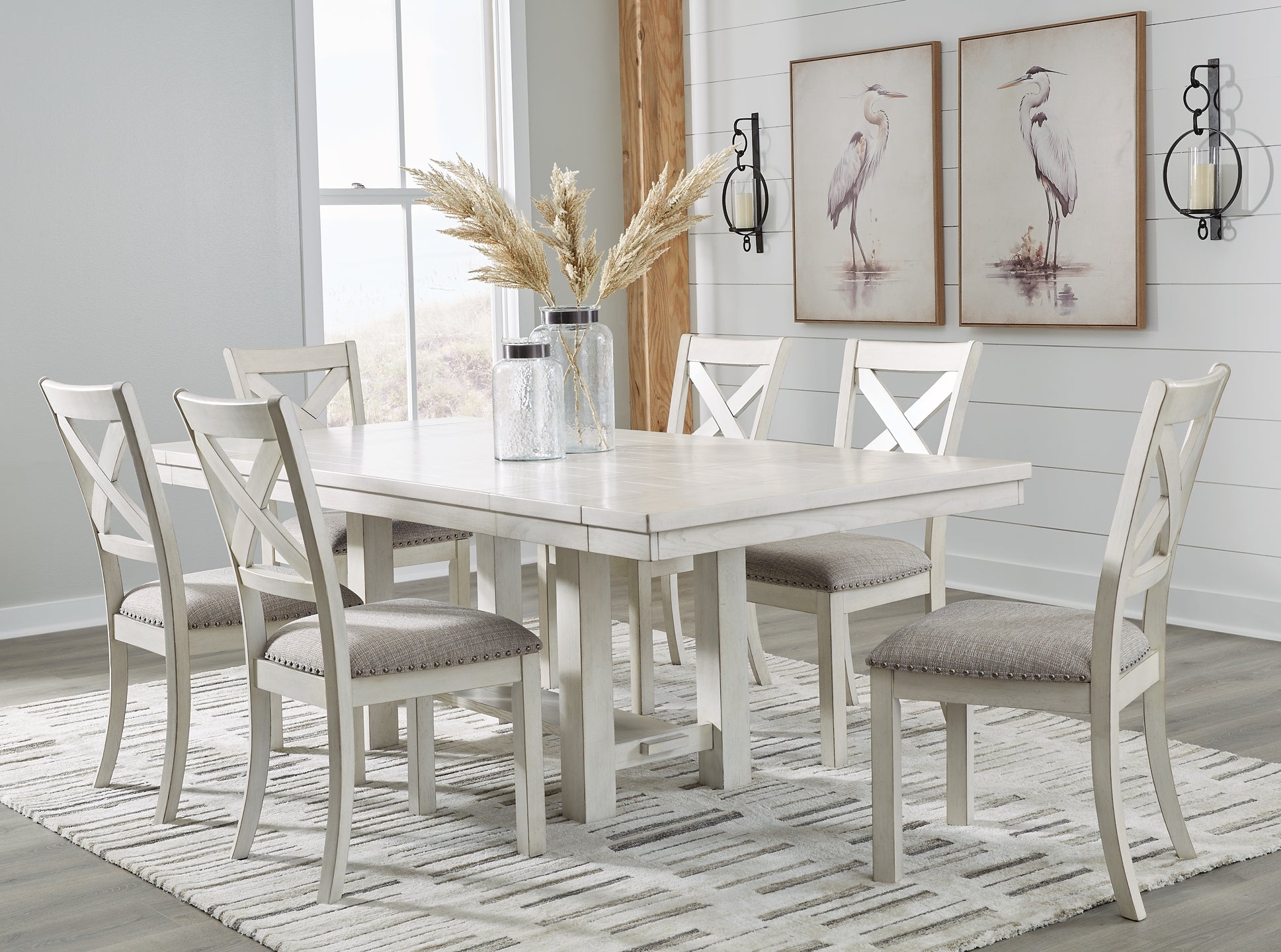 Robbinsdale Dining Table and 6 Chairs Signature Design by Ashley®