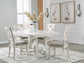 Robbinsdale Dining Table and 4 Chairs Signature Design by Ashley®