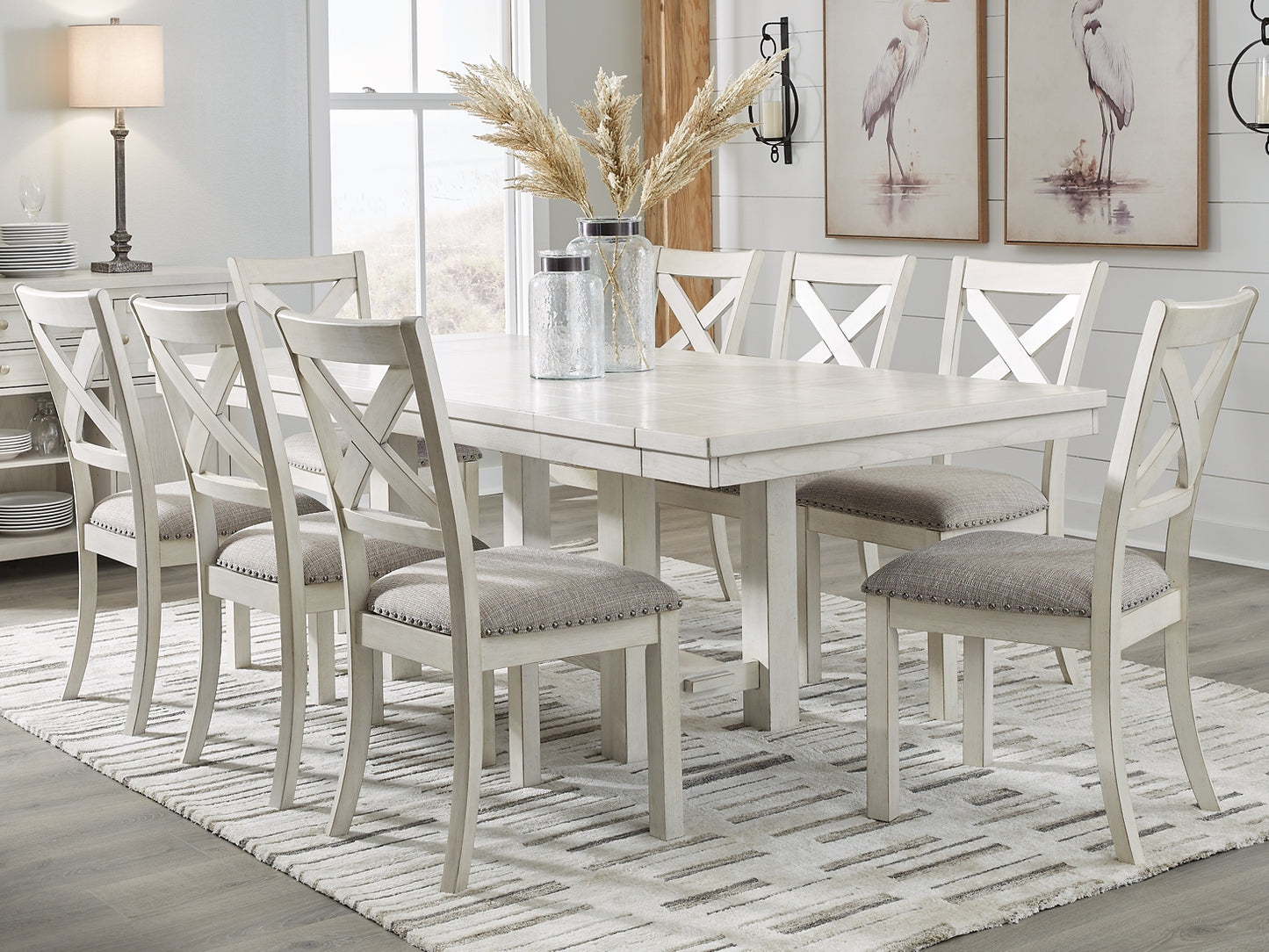 Robbinsdale Dining Table and 8 Chairs Signature Design by Ashley®