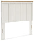 Linnocreek Full Panel Headboard with Mirrored Dresser and Chest Benchcraft®