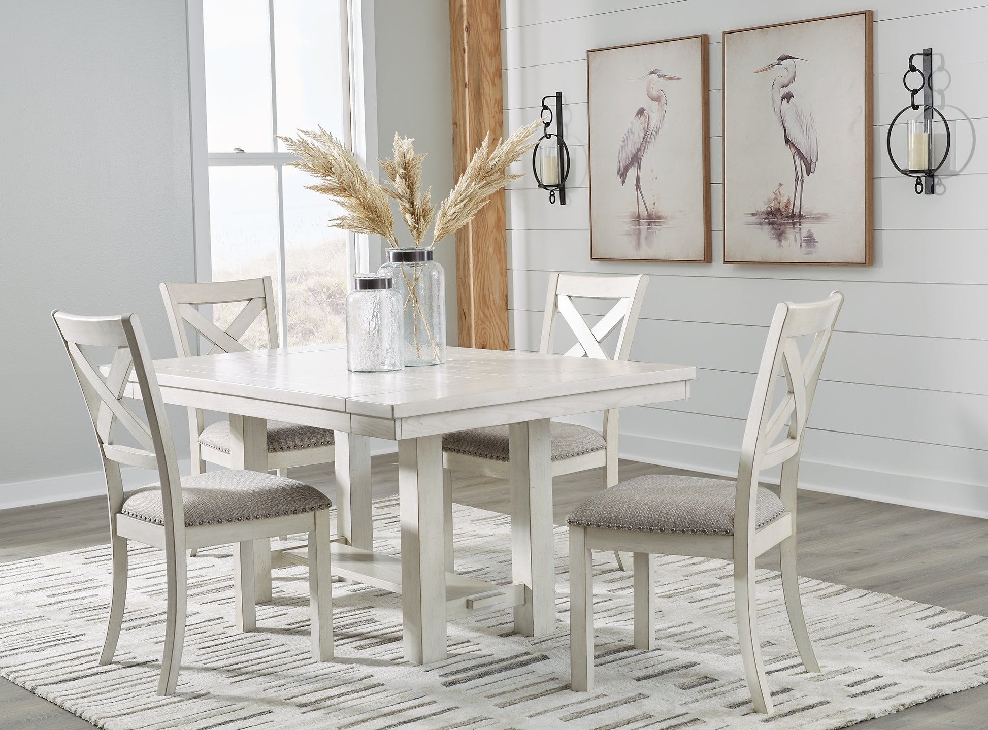 Robbinsdale Dining Table and 4 Chairs Signature Design by Ashley®