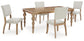 Rybergston Dining Table and 4 Chairs Signature Design by Ashley®