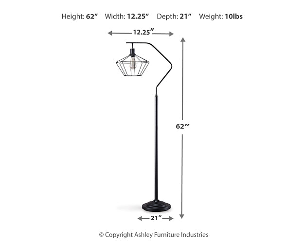 Makeika Metal Floor Lamp (1/CN) Signature Design by Ashley®