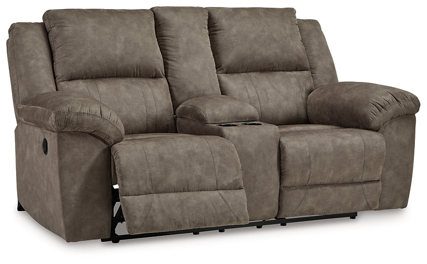 Laresview DBL Rec Loveseat w/Console Signature Design by Ashley®