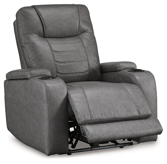 Schooner Rocks PWR Recliner/ADJ Headrest Signature Design by Ashley®