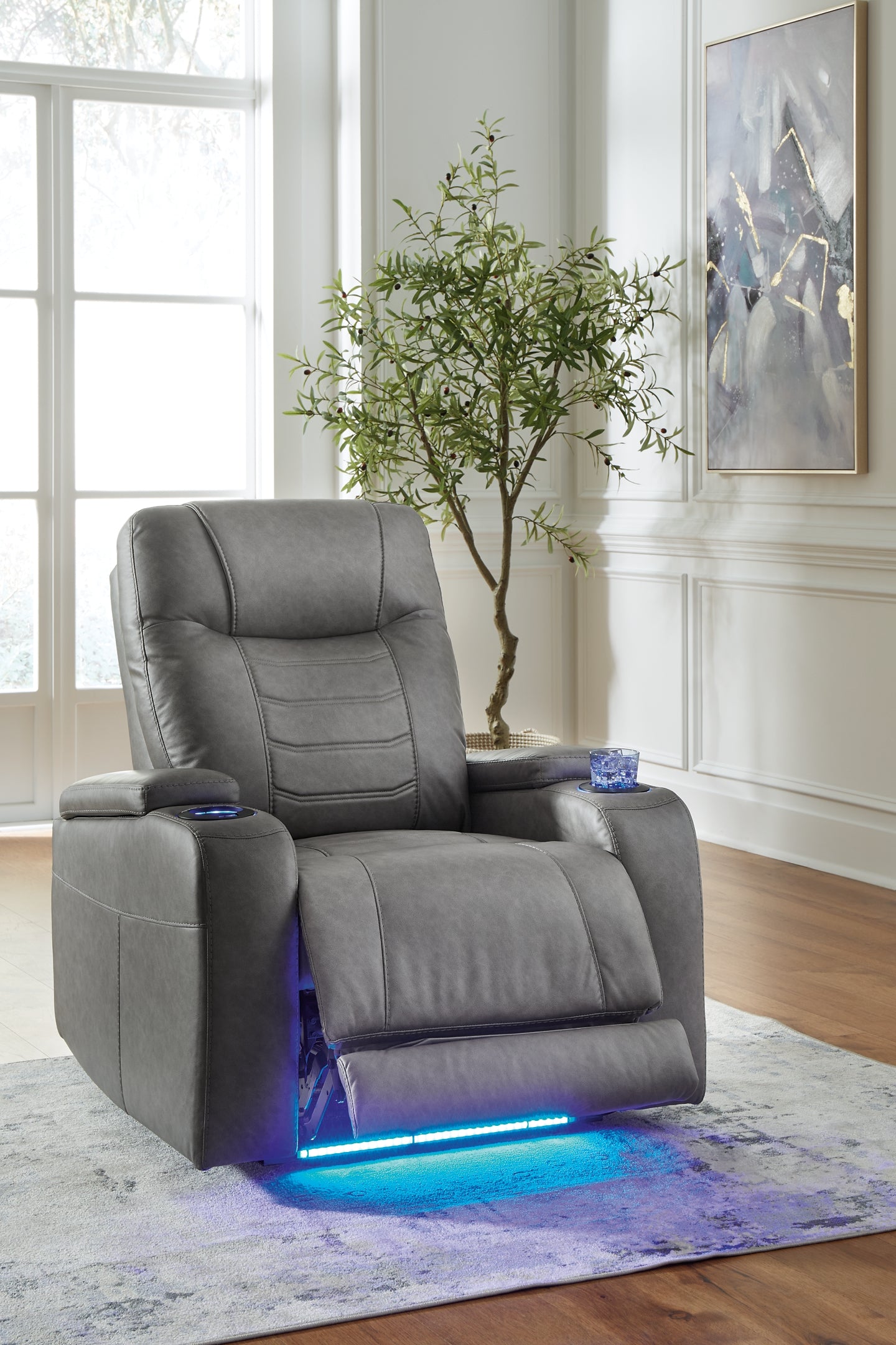 Schooner Rocks PWR Recliner/ADJ Headrest Signature Design by Ashley®