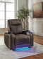 Schooner Rocks PWR Recliner/ADJ Headrest Signature Design by Ashley®