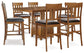 Ralene Counter Height Dining Table and 6 Barstools Signature Design by Ashley®