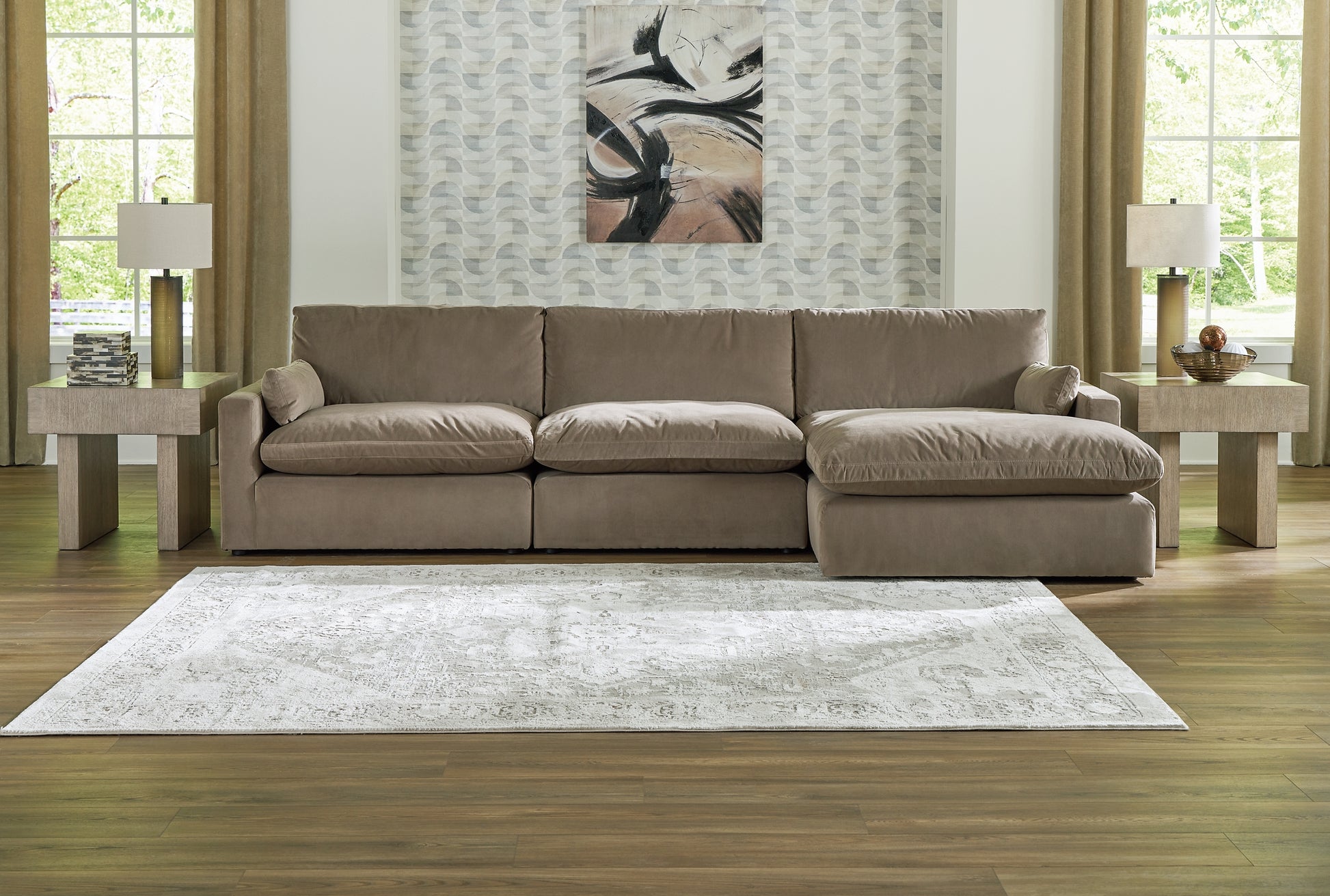 Sophie 3-Piece Sectional with Ottoman Signature Design by Ashley®