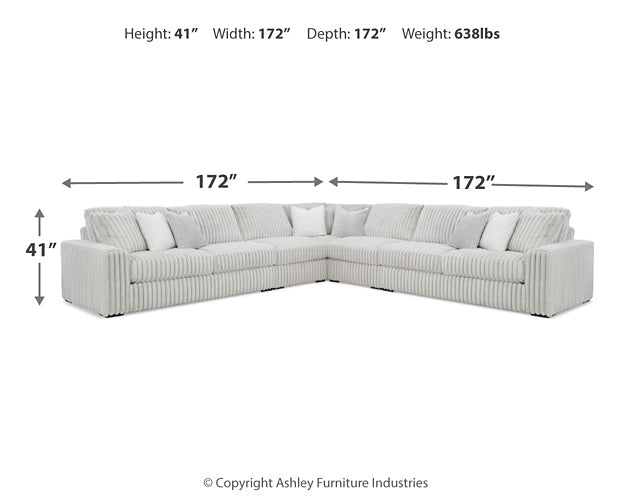 Stupendous 5-Piece Sectional with Ottoman Signature Design by Ashley®