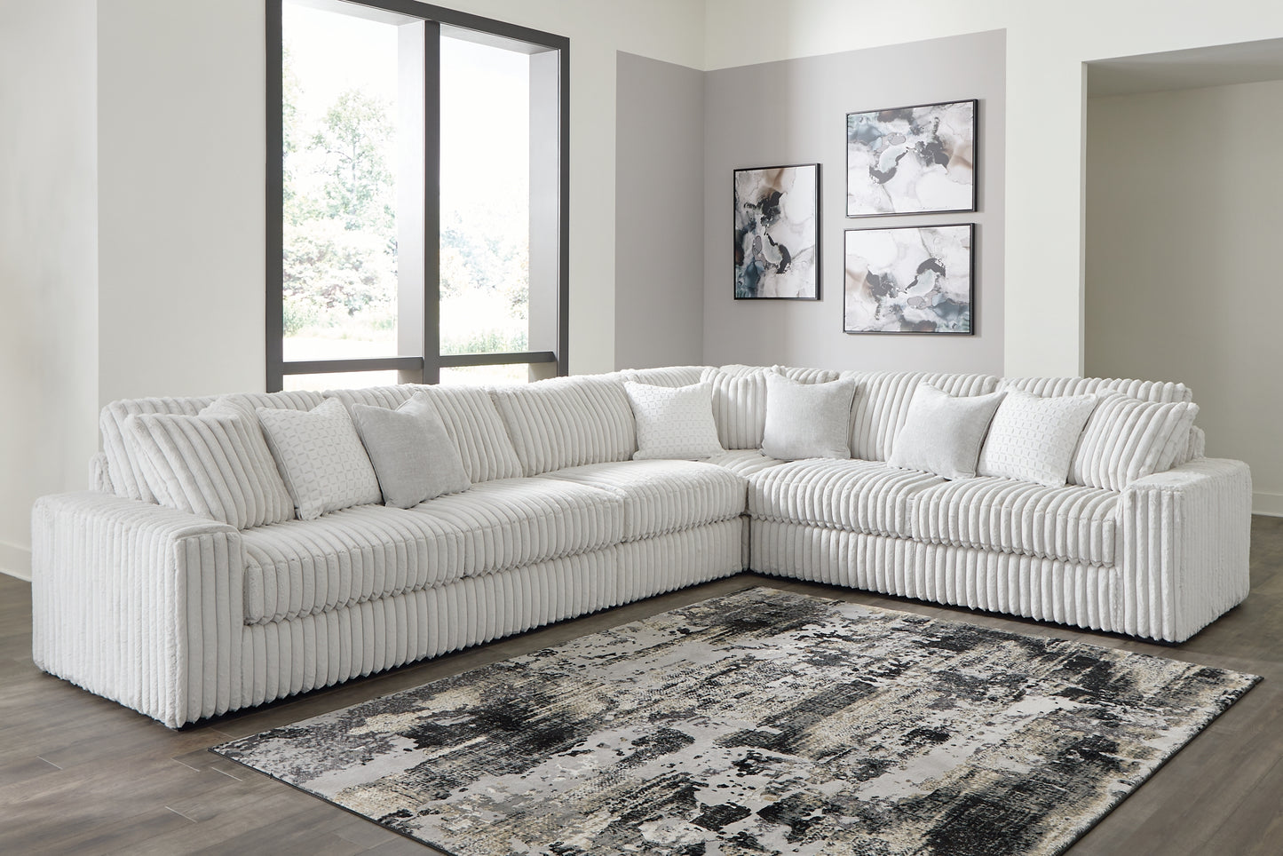 Stupendous 4-Piece Sectional with Ottoman Signature Design by Ashley®