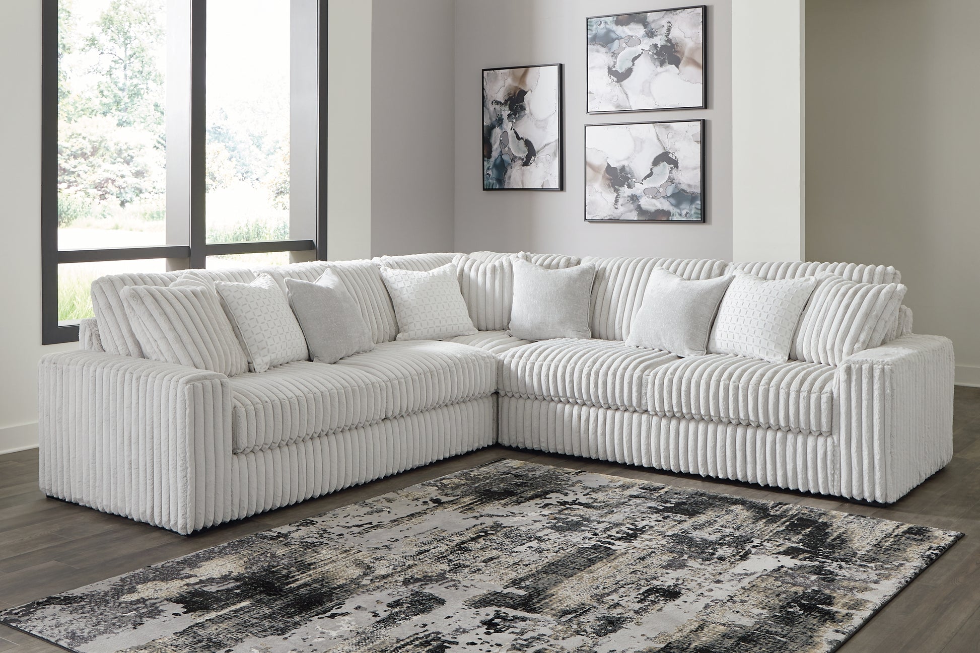 Stupendous 3-Piece Sectional with Ottoman Signature Design by Ashley®