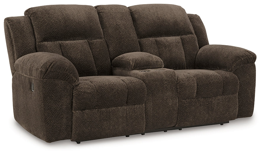 Frohn DBL Rec Loveseat w/Console Signature Design by Ashley®