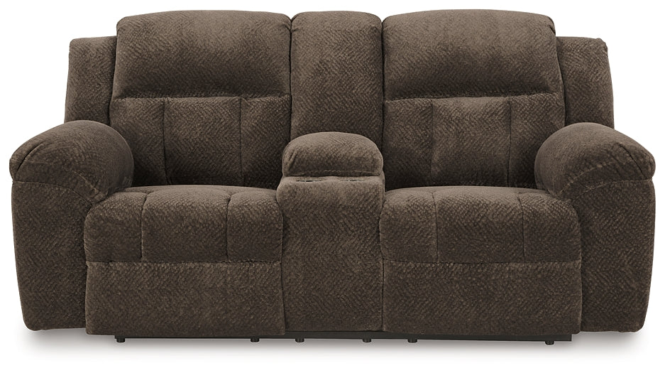 Frohn DBL Rec Loveseat w/Console Signature Design by Ashley®