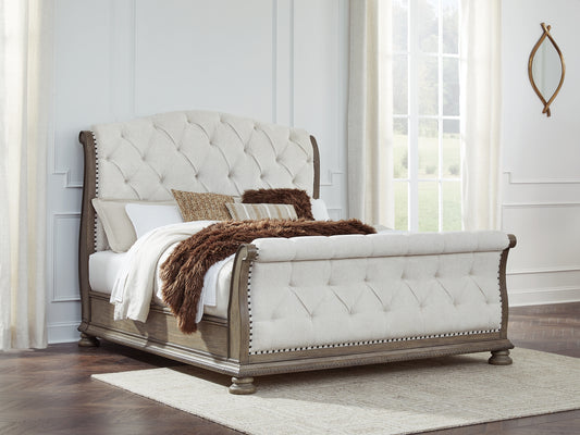 Ardenfield King Upholstered Sleigh Bed Signature Design by Ashley®