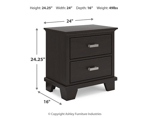 Covetown Full Panel Bed with Nightstand Signature Design by Ashley®