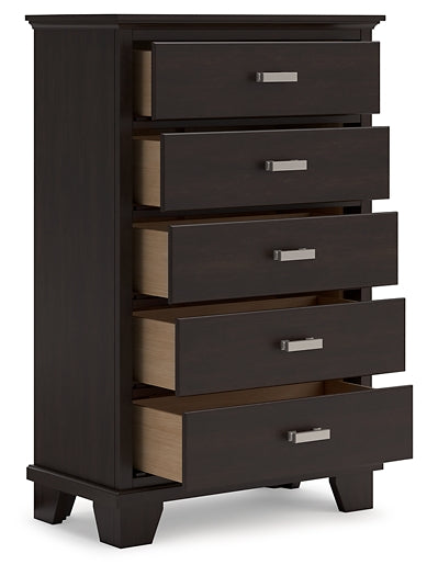 Covetown Full Panel Bed with Mirrored Dresser and Chest Signature Design by Ashley®