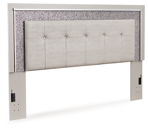 Zyniden King Upholstered Panel Headboard with Dresser Signature Design by Ashley®