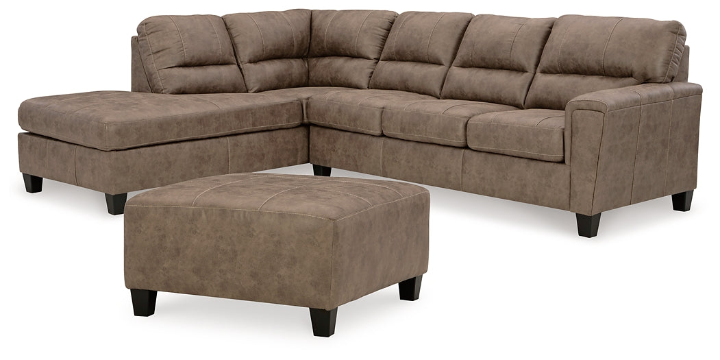 Navi 2-Piece Sectional with Ottoman Signature Design by Ashley®