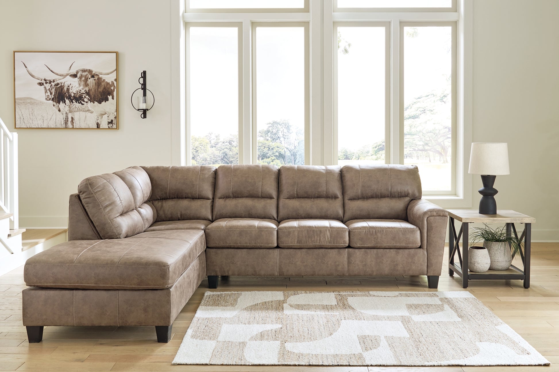 Navi 2-Piece Sectional with Ottoman Signature Design by Ashley®