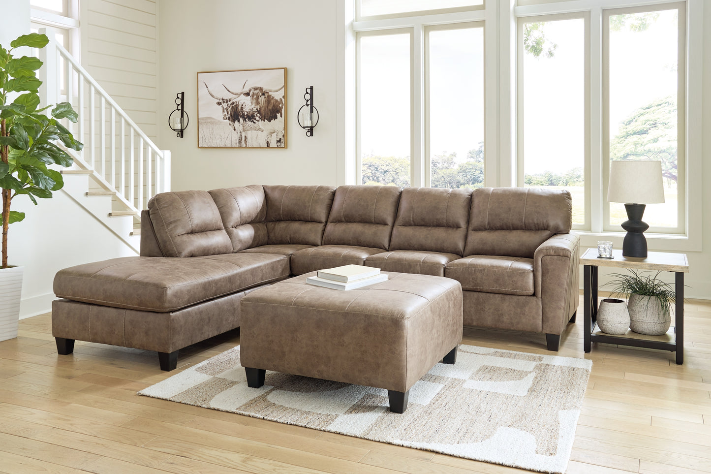 Navi 2-Piece Sectional with Ottoman Signature Design by Ashley®