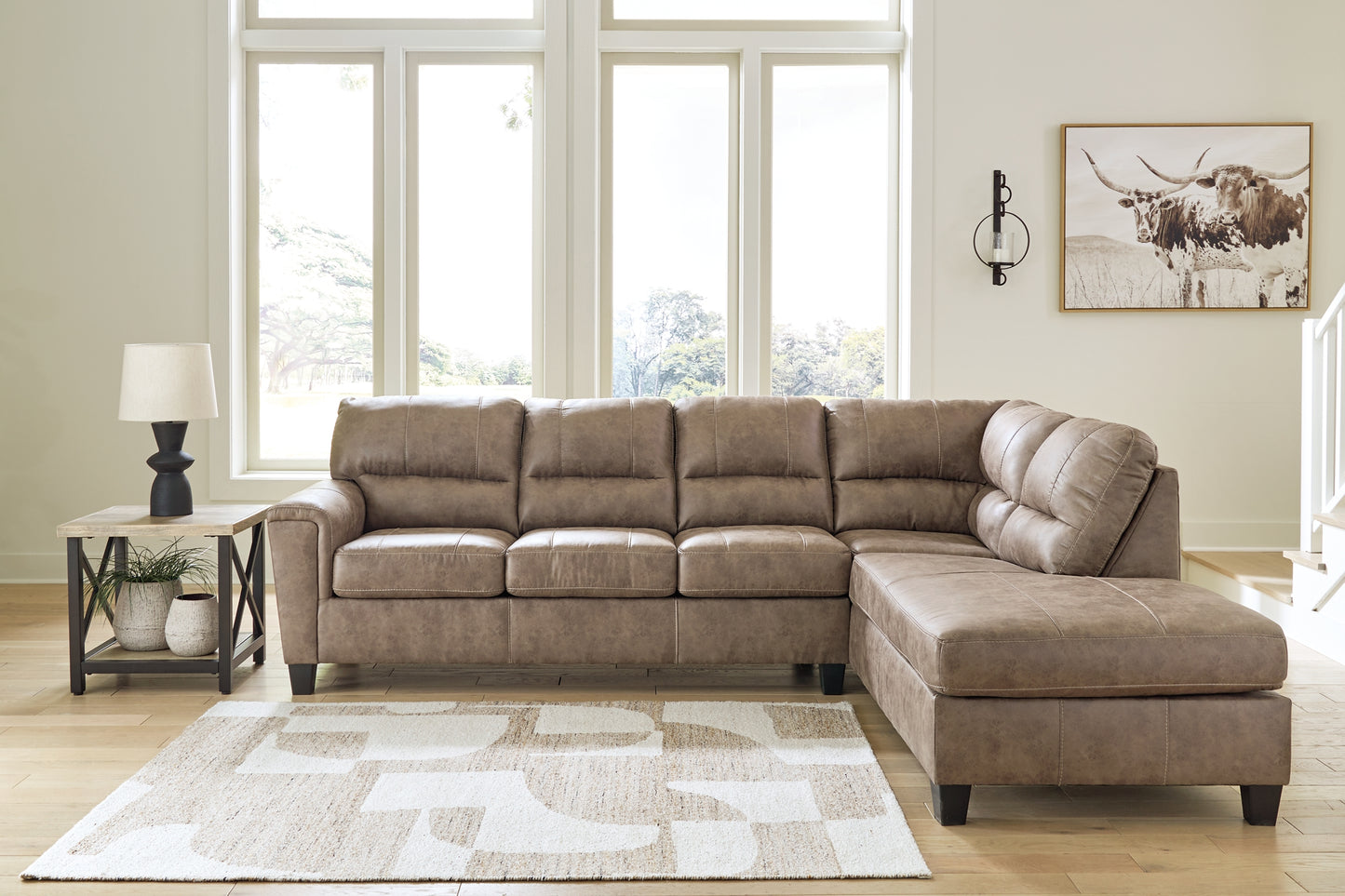 Navi 2-Piece Sectional with Ottoman Signature Design by Ashley®