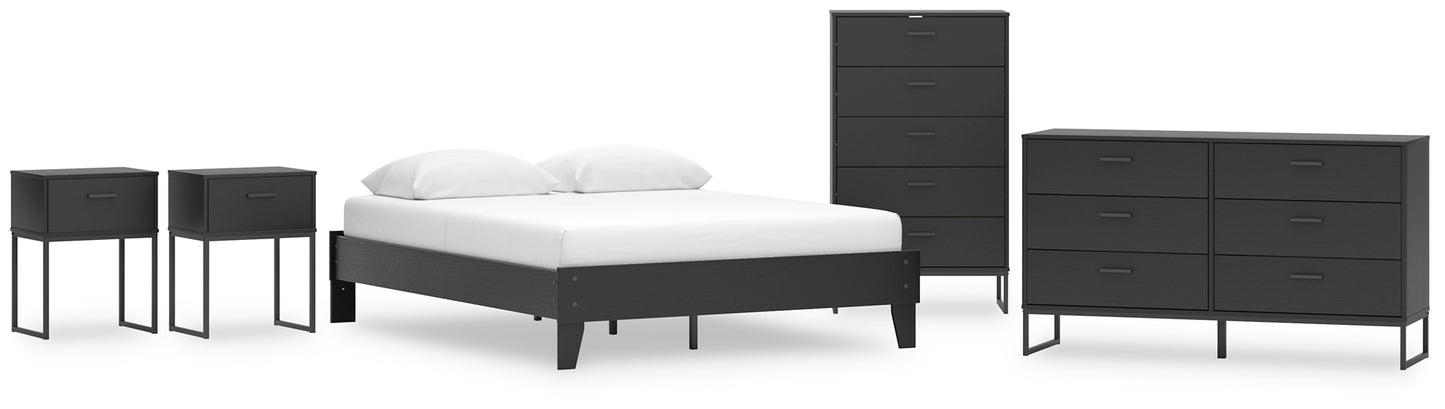 Socalle Queen Platform Bed with Dresser, Chest and 2 Nightstands Signature Design by Ashley®