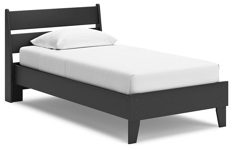 Socalle Twin Panel Platform Bed with Nightstand Signature Design by Ashley®