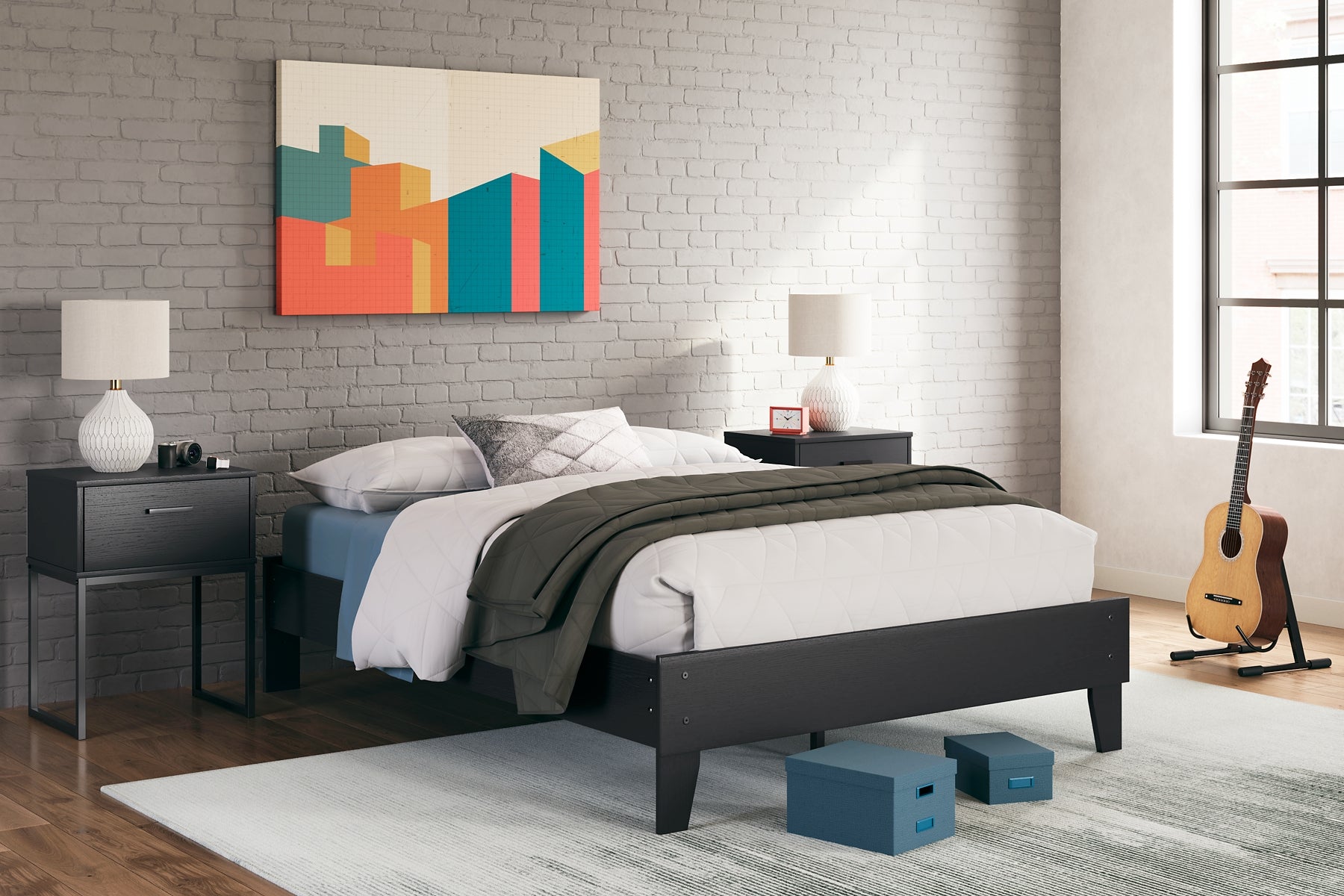 Socalle Full Platform Bed with Dresser and 2 Nightstands Signature Design by Ashley®