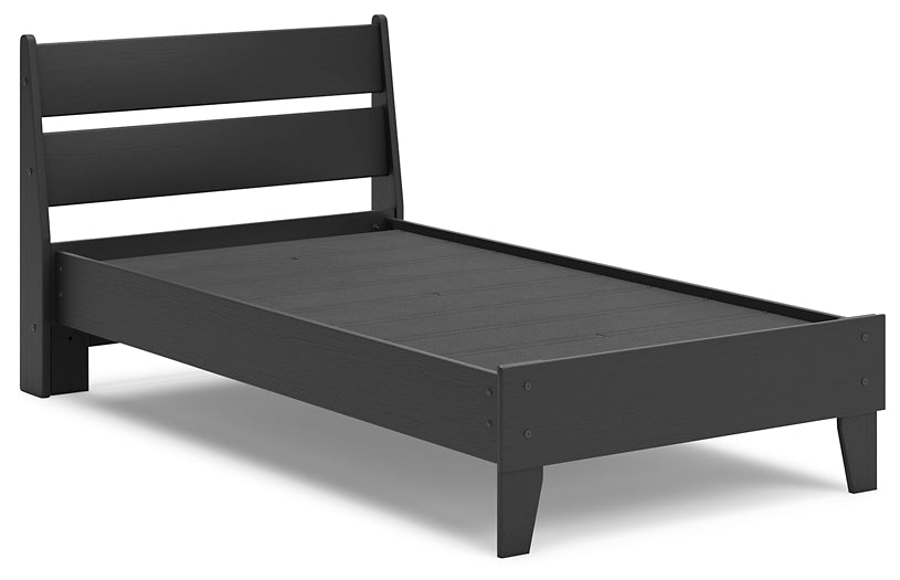 Socalle Twin Panel Platform Bed with Nightstand Signature Design by Ashley®