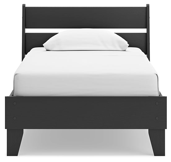 Socalle Twin Panel Platform Bed with Nightstand Signature Design by Ashley®