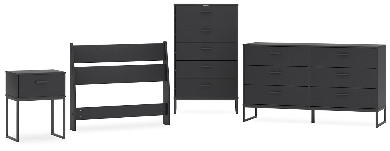 Socalle Twin Panel Headboard with Dresser, Chest and Nightstand Signature Design by Ashley®