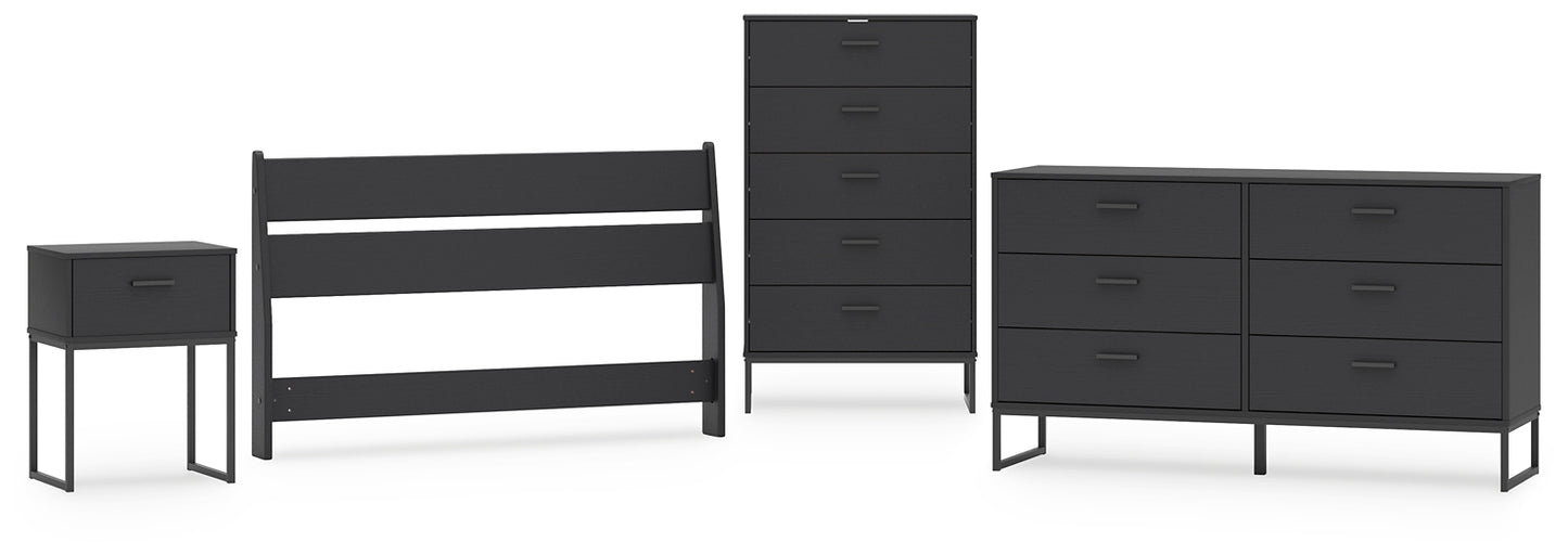 Socalle Full Panel Headboard with Dresser, Chest and Nightstand Signature Design by Ashley®