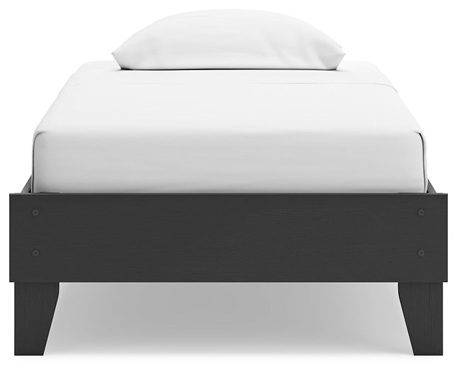 Socalle Twin Platform Bed with Nightstand Signature Design by Ashley®